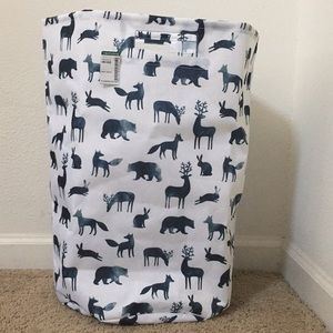 MAISON SIMONS Forest Animals Print Basket